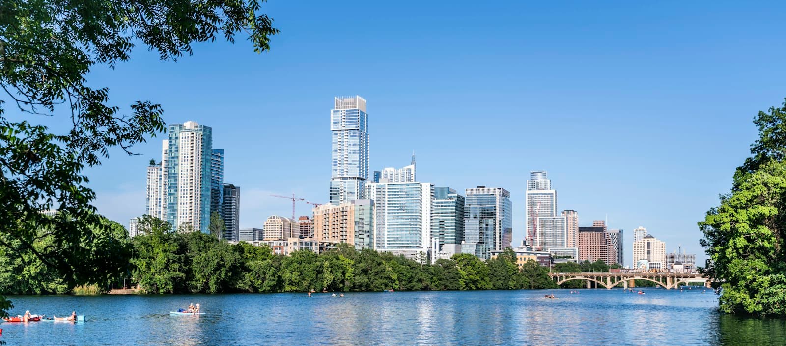Downtown Austin skyline across Lady Bird Lake