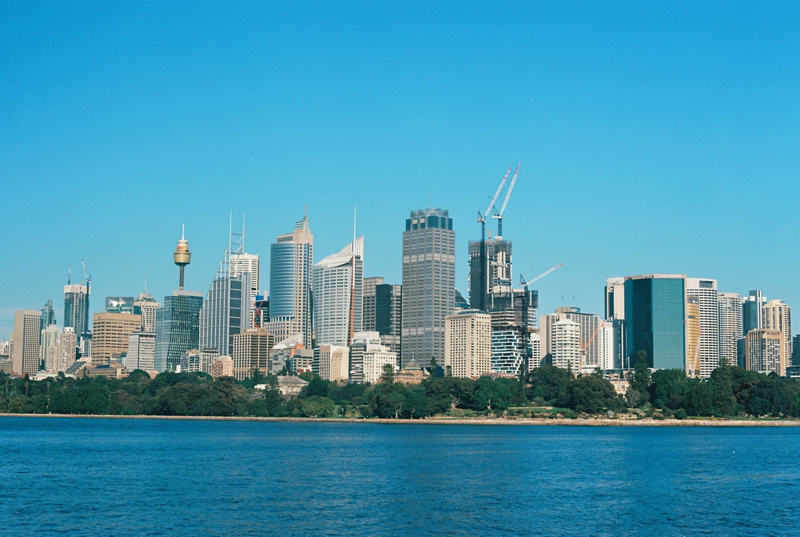 Sydney skyline across the harbour